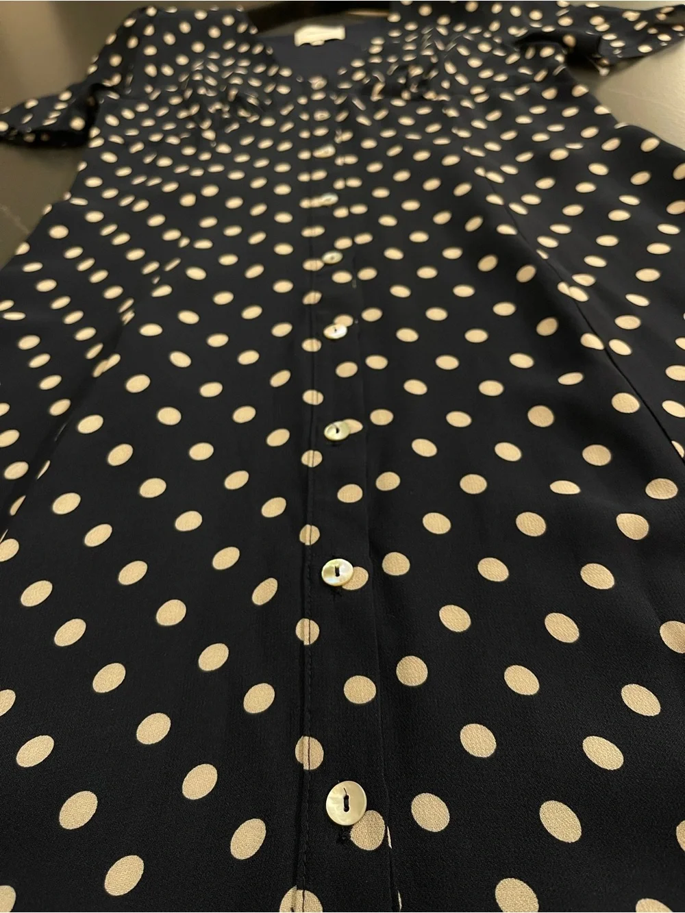 NEW Reformation Lise Midi Dress In Blue Dot Size 8 - Picture 11 of 14